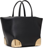 sacai Black Corner Metal Small Tote
