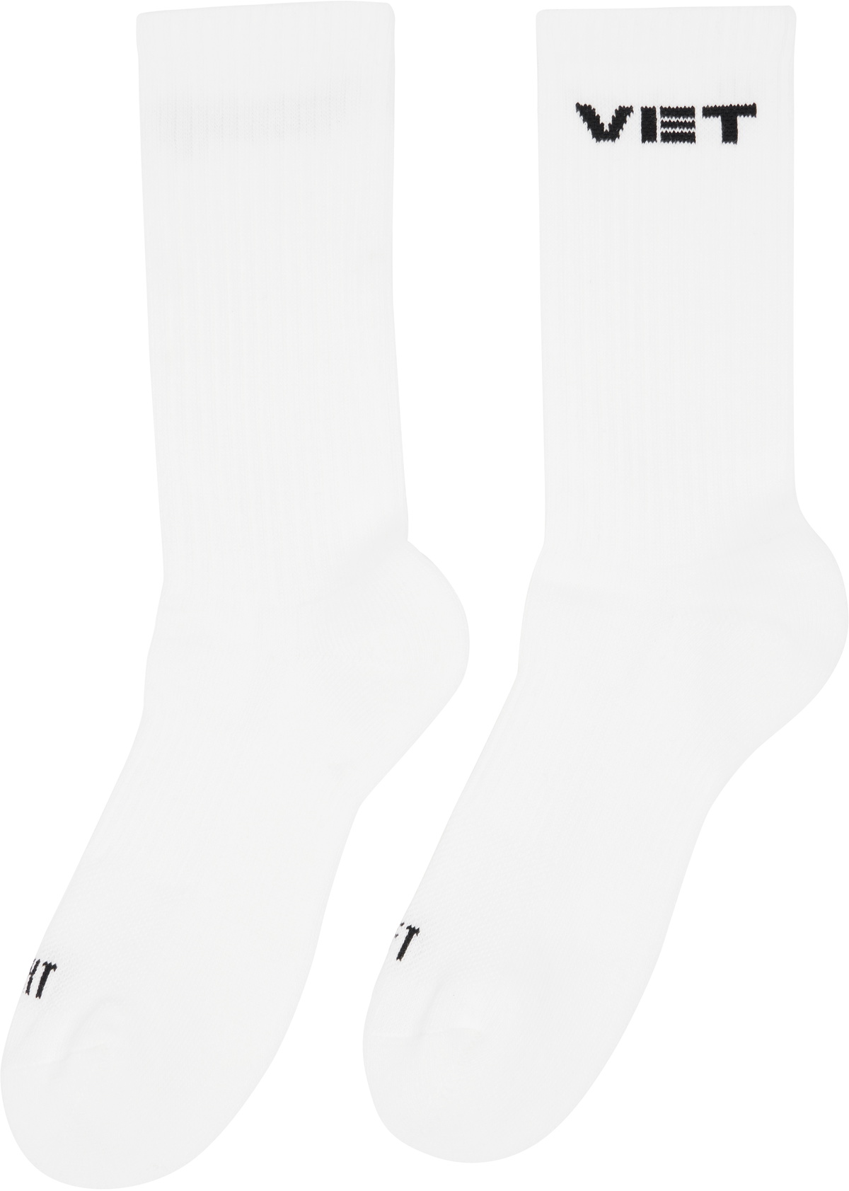 VETEMENTS Two-Pack White 'VET' Socks