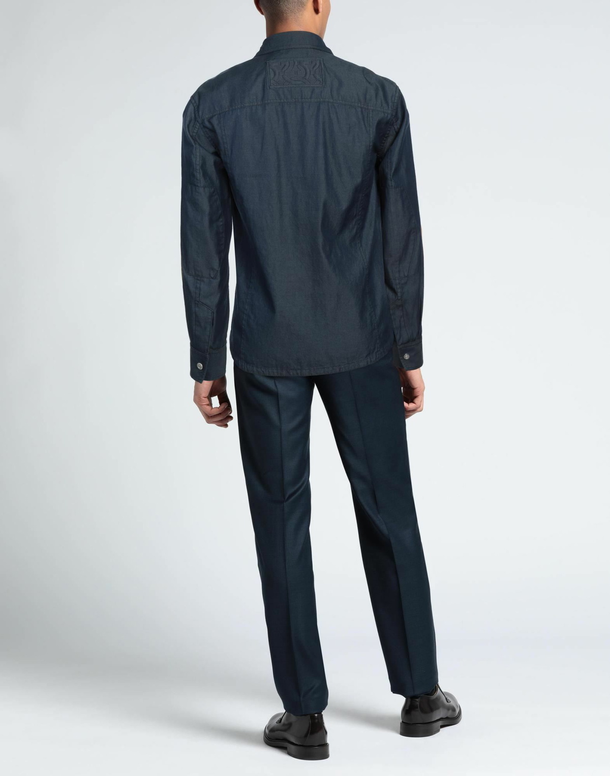 Ferragamo Mens Shirt in Navy