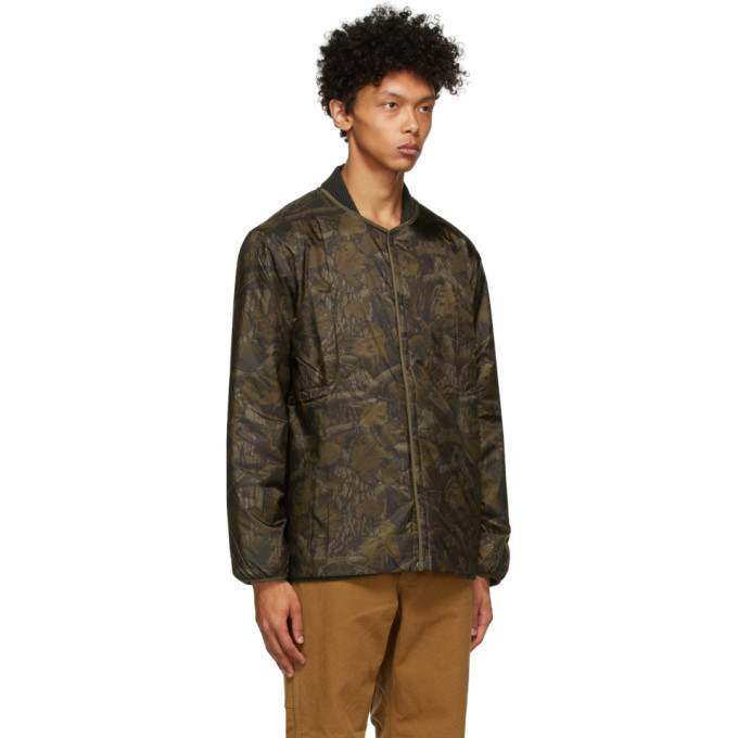 South2 West8 Khaki Camo Crewneck Jacket