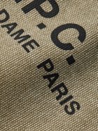 A.P.C. - Logo-Print Cotton-Canvas Tote