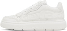 Alexander Wang White Puff Pebble Leather Sneakers