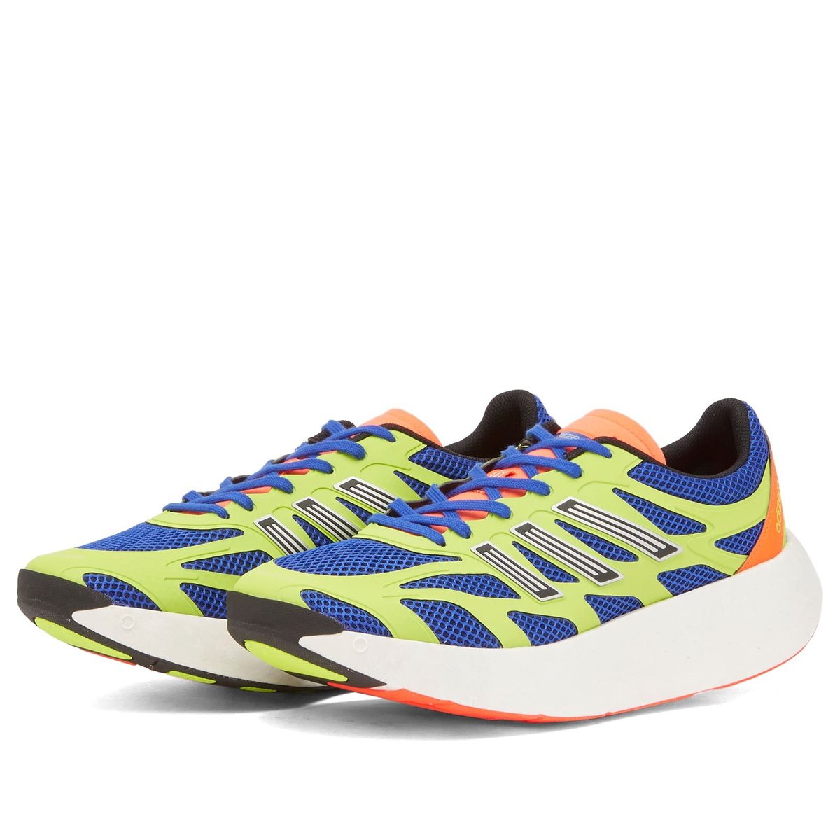 Adidas Running Men's Adidas Adizero Aruku Sneaker in Blue/Black/Solar Slime