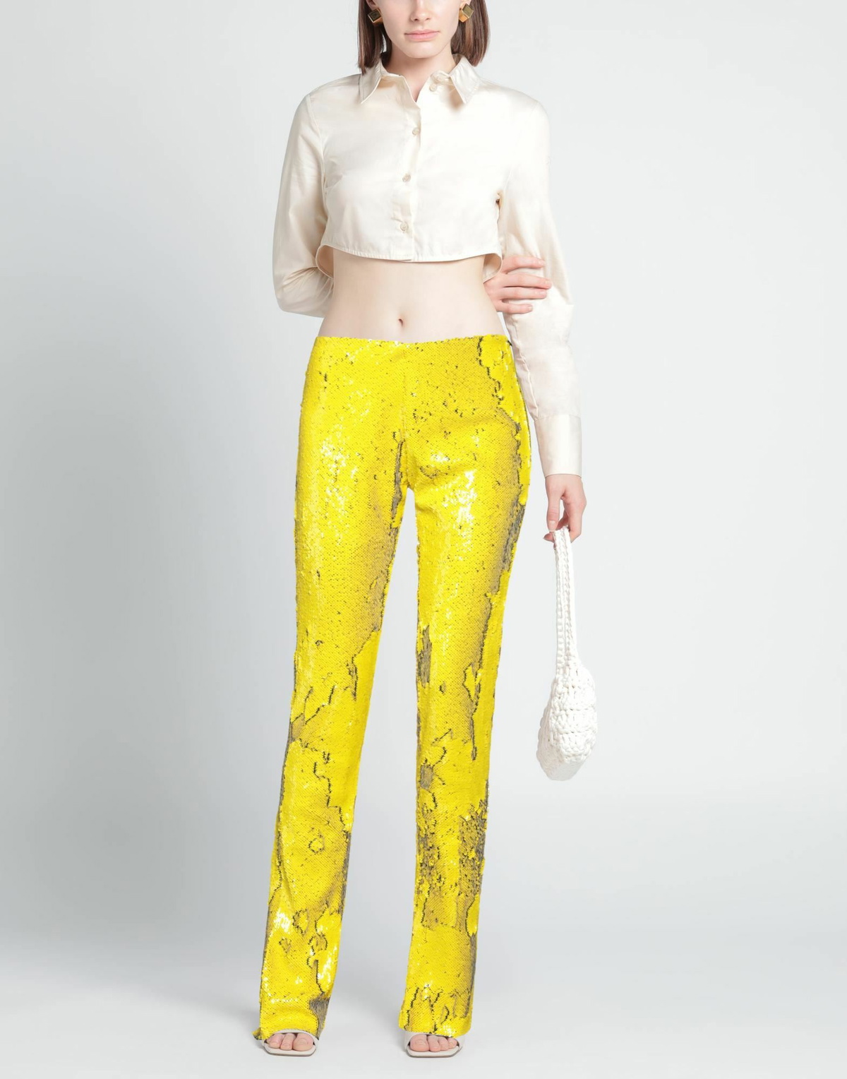 Marques' Almeida Womens Pants in Yellow