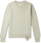 Maison Margiela - Distressed Cotton Sweater - Green
