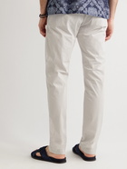 Hartford - Tanker Straight-Leg Cotton Drawstring Trousers - Neutrals