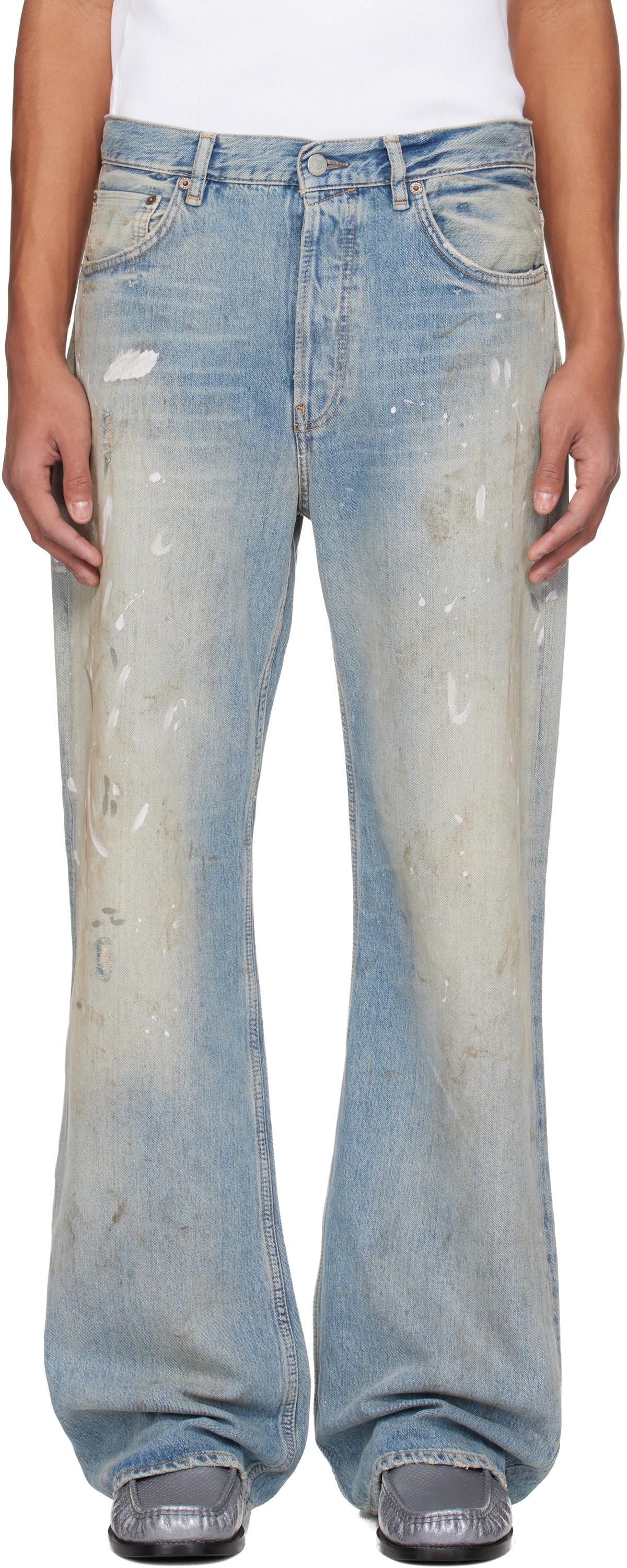 Acne Studios - 1999 Carver Straight-Leg Distressed Jeans - Blue