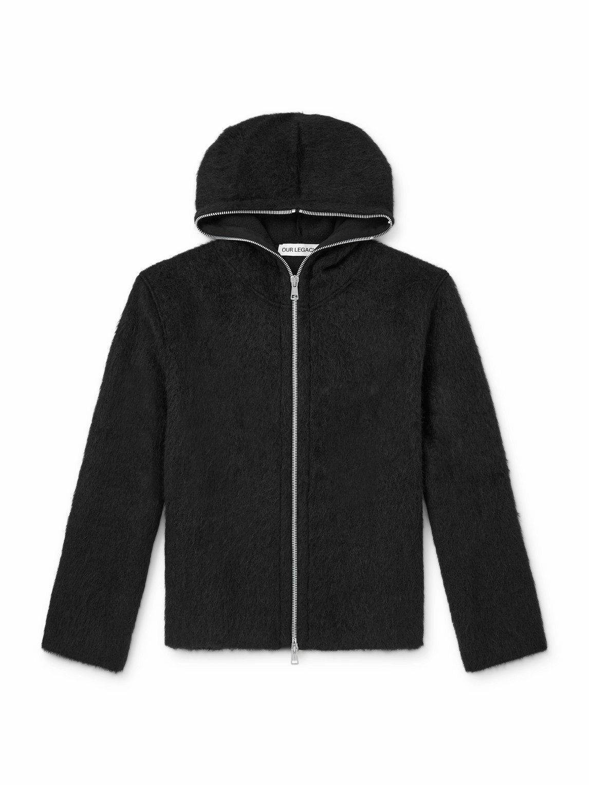 Our Legacy Men's Ile Piquet in Black Pseudo Knit Our Legacy