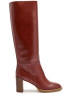 Gabriela Hearst Bocca Leather Knee-high Boots Tan