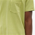 Velva Sheen Men's Pigment Dyed Pocket T-Shirt in Green