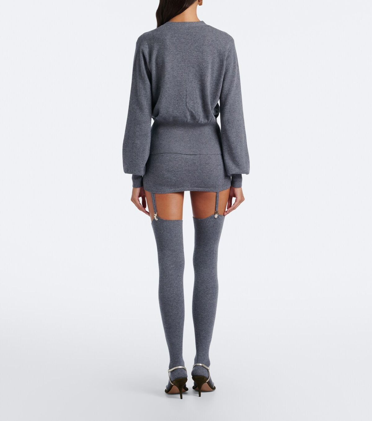 Aya Muse Costa miniskirt and over-the-knee socks set