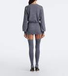 Aya Muse Costa miniskirt and over-the-knee socks set