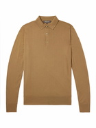 Loro Piana - Slim-Fit Wish Virgin Wool Polo Shirt - Brown