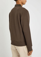 Oliver Spencer Amery Waffle-knit Polo Shirt Brown