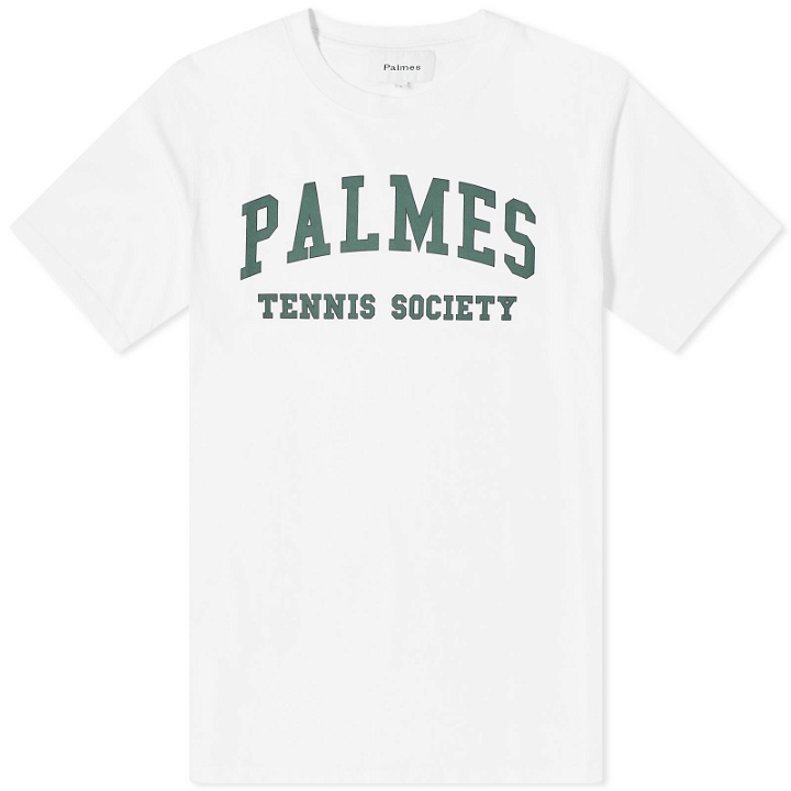Photo: Palmes Men's Ivan Collegiate T-Shirt in White