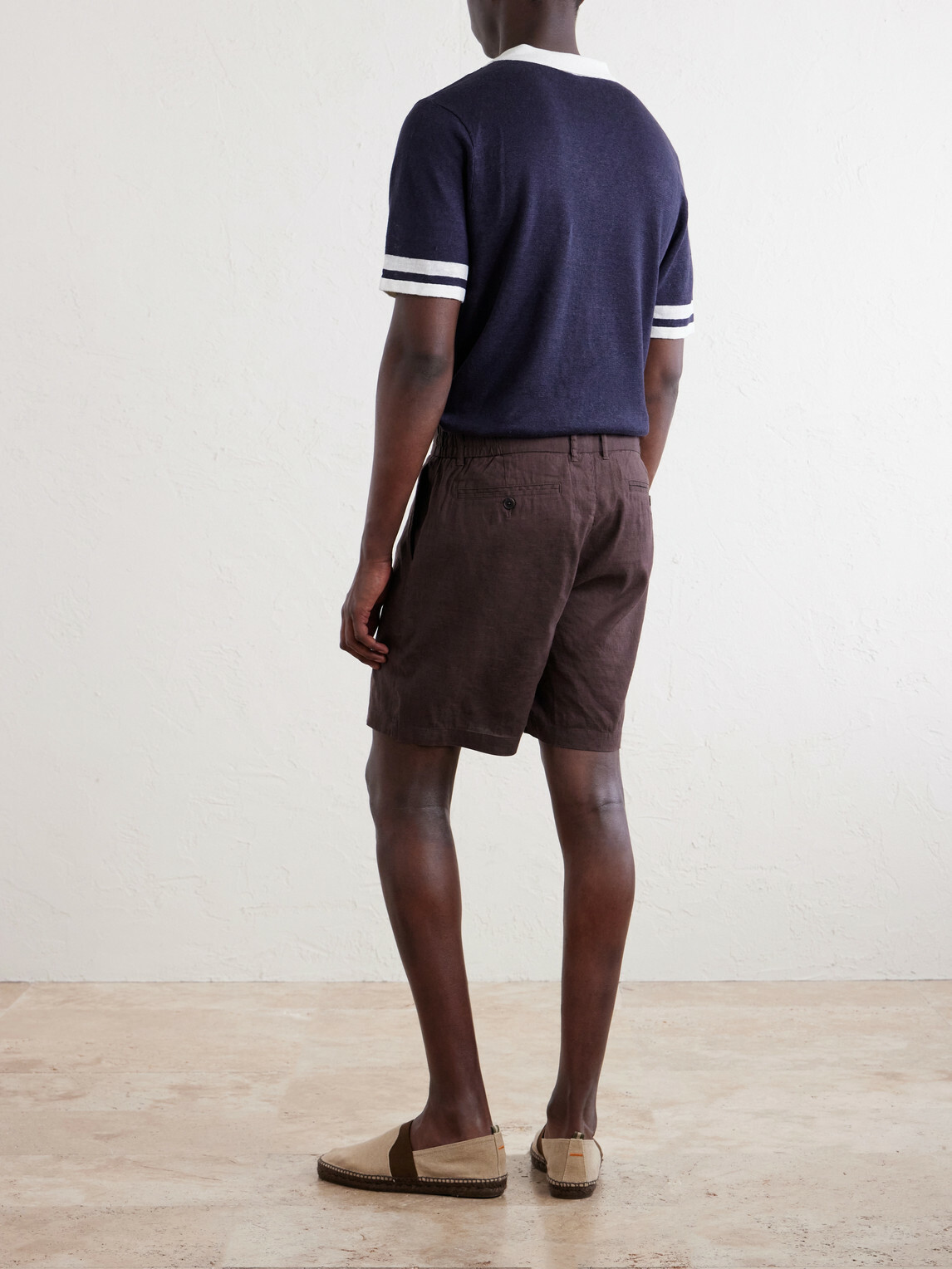Onia - Straight-Leg Linen-Blend Shorts - Brown