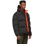 NikeLab Reversible Black and Orange Down NRG Puffer Jacket