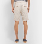 Brunello Cucinelli - Slim-Fit Linen and Cotton-Blend Shorts - Neutrals