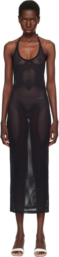 Photo: Courrèges Black Holistic Mesh Maxi Dress