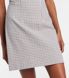 Veronica Beard Gingham cotton seersucker minidress
