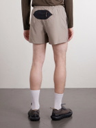 Portal - Marka Liner 5" Mesh-Trimmed Recycled-Shell Running Shorts - Brown