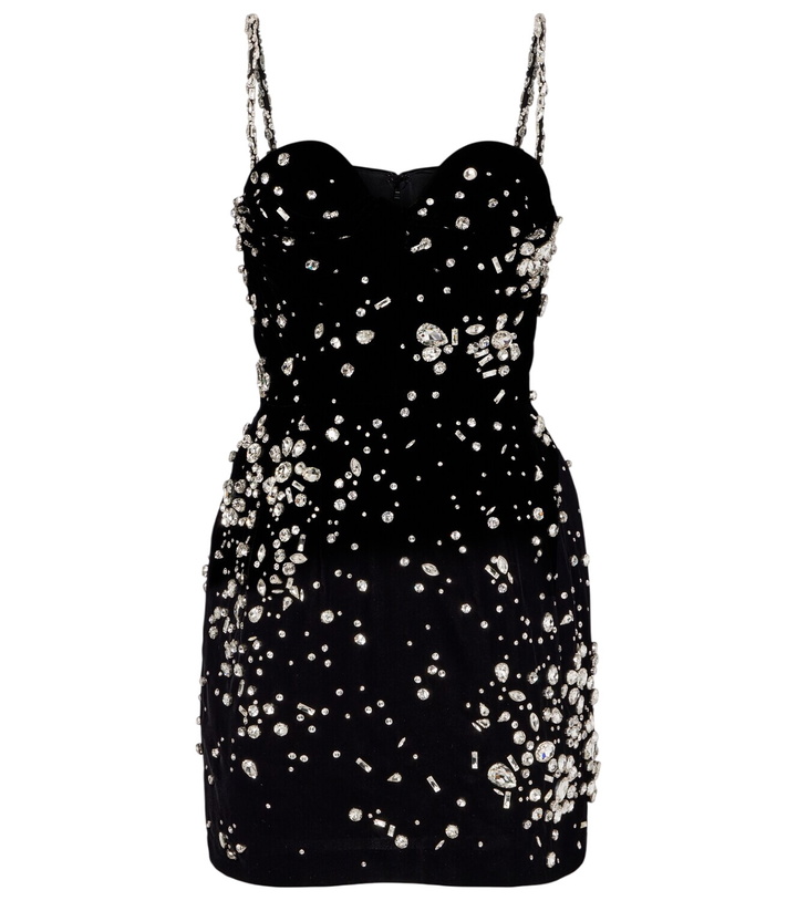 Photo: Oscar de la Renta Crystal-embellished minidress