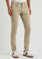 7 For All Mankind Slimmy Tapered Luxe Performance+ Stretch-cotton Chinos Beige