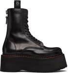 R13 Black Double Stack Boots