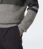 Bogner Loris logo yak half-zip sweater