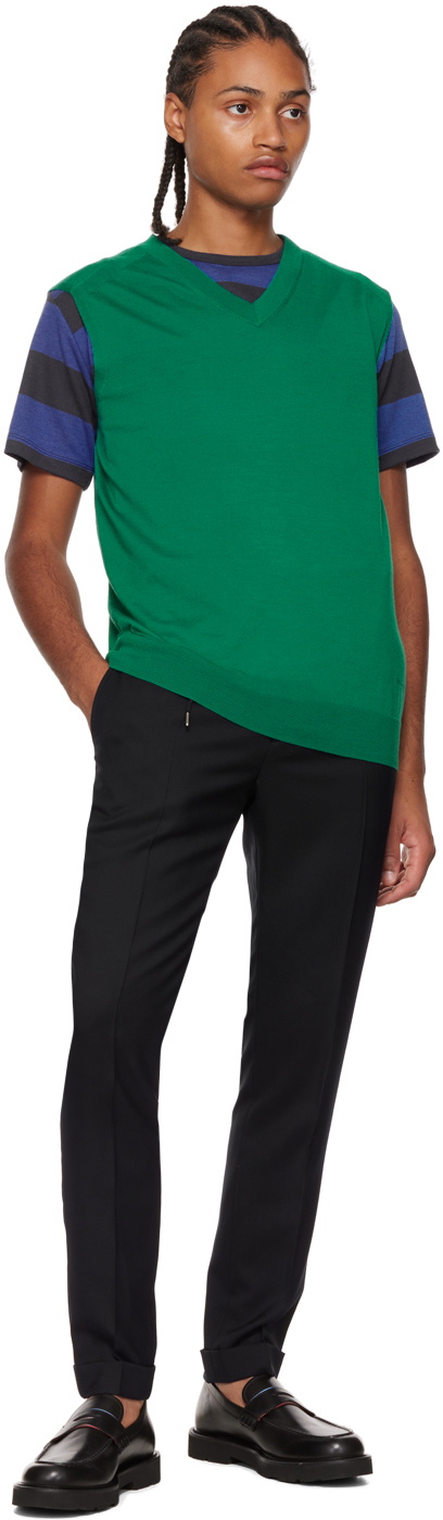 Paul Smith Green V-Neck Vest