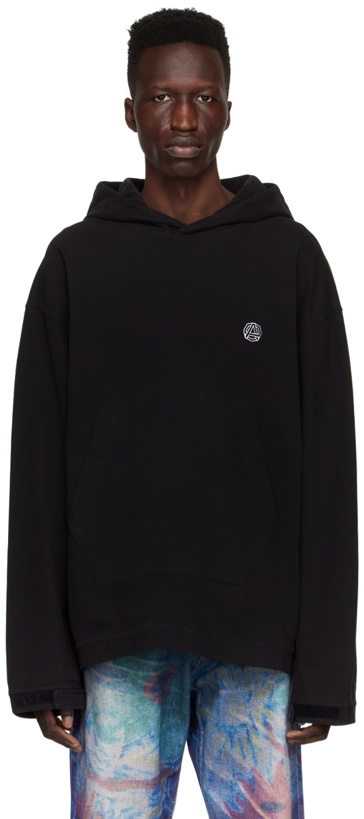 Photo: AMBUSH Black Cotton Hoodie