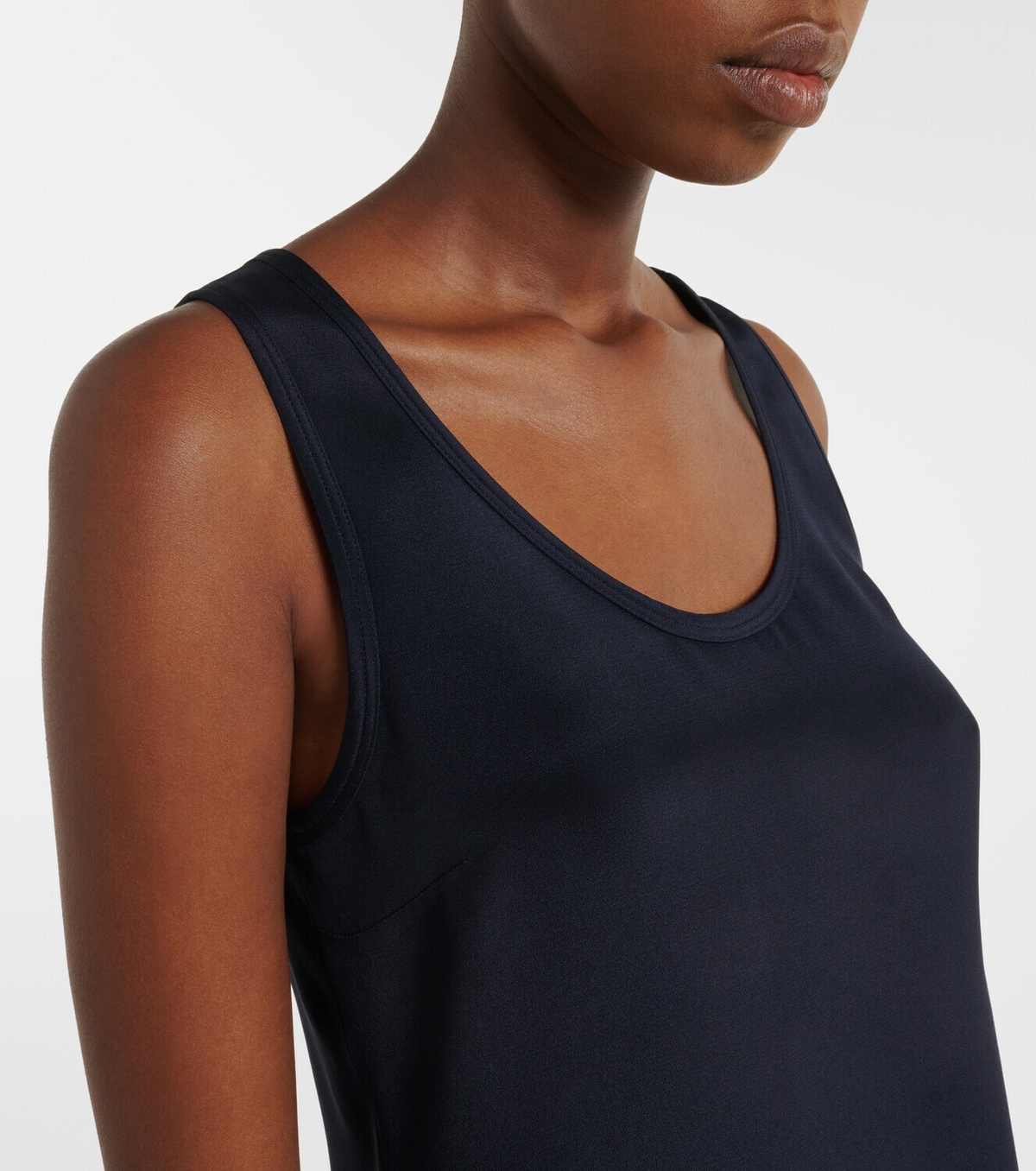Max Mara Silk crêpe de chine tank top