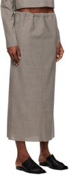 Gabriela Coll Garments Gray No.209 Maxi Skirt