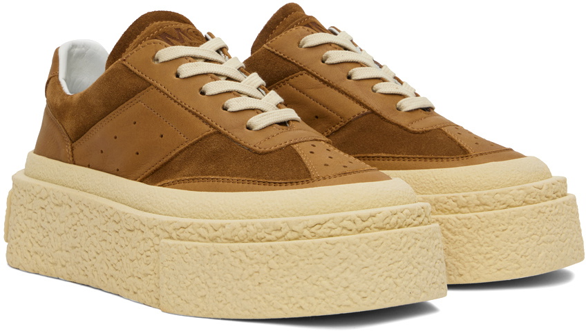 Tan hot sale platform sneakers