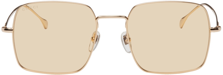 Photo: Gucci Gold Square Sunglasses