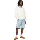 Palm Angels Off-White Neck Logo Sweatshirt