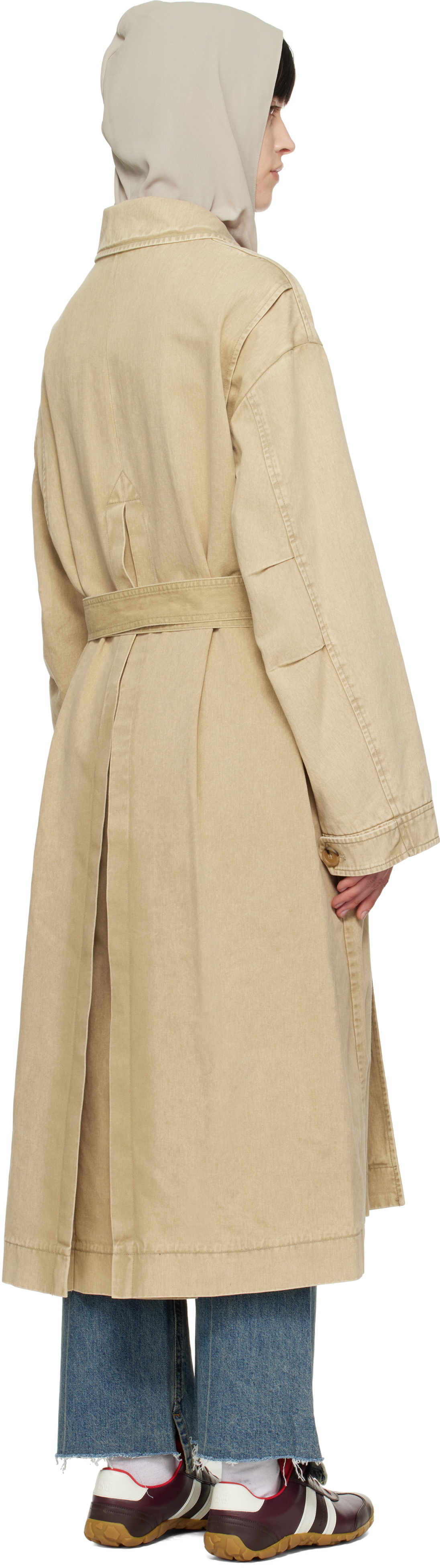 [OPEN YY] / ☆ 25SS DETACHABLE SCARF TRENCH COAT / BEIGE OPEN YY