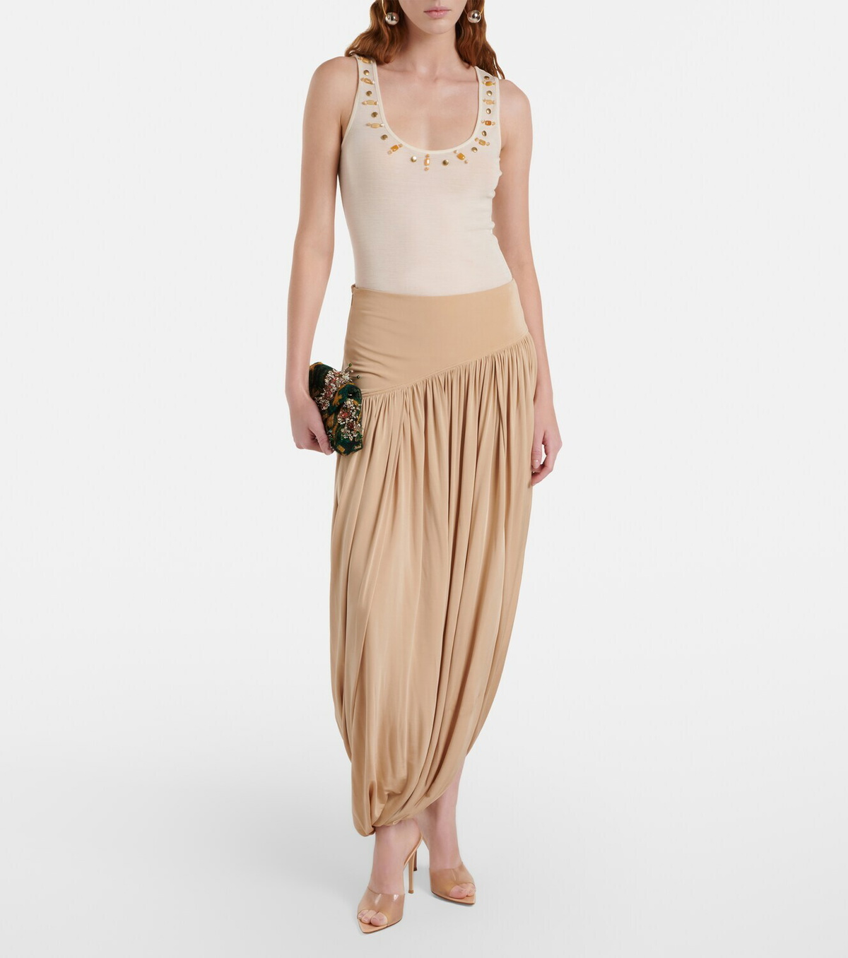 Xu Zhi Beaded wool tank top