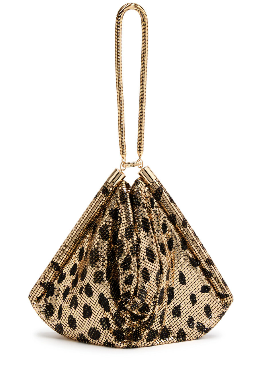 Rabanne Pocket Leopard-print Chainmail Shoulder bag - One