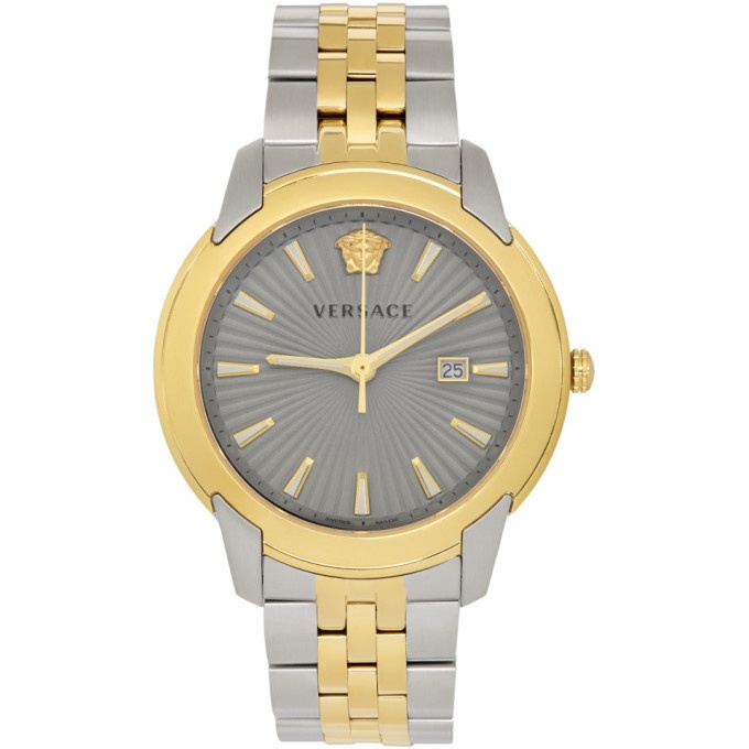 Photo: Versace Gold and Silver V-Urban Watch
