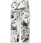 Off-White - Printed Cotton-Canvas Cargo Trousers - White