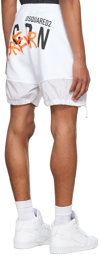 Dsquared2 White Cotton Shorts