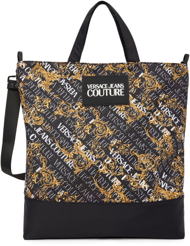 Photo: Versace Jeans Couture Black Logo Couture Tote