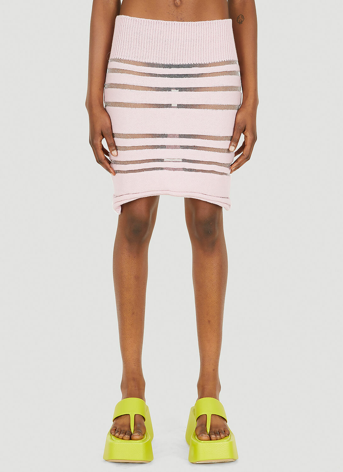 LOUISE LYNGH BJERREGAARD Sheer Panel Skirt