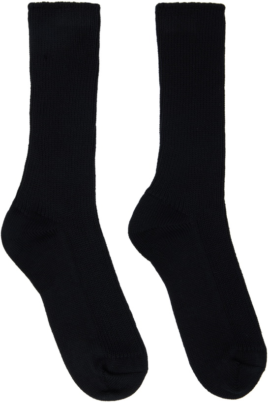 Photo: AURALEE Black Low Gauge Socks