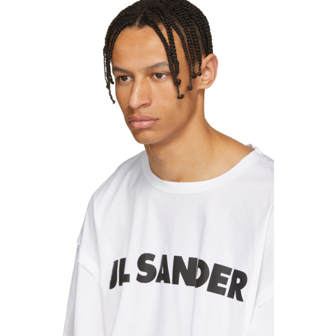 Jil Sander White Logo T-Shirt Jil Sander