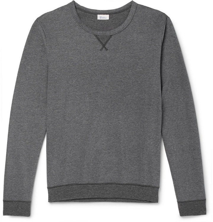 Photo: Schiesser - Hugo Mélange Cotton-Jersey Sweatshirt - Men - Gray