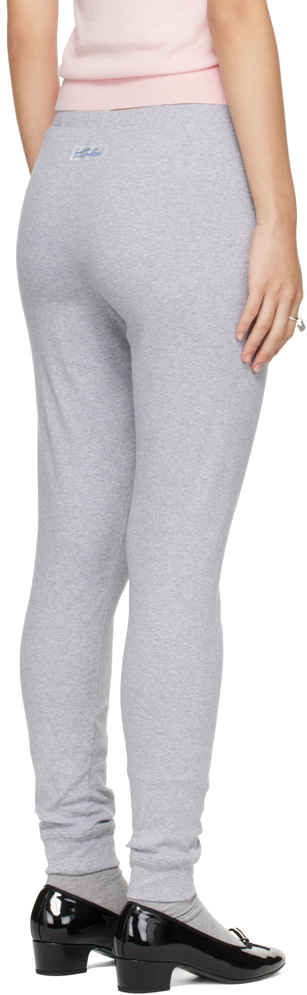 Sandy Liang Gray Long Jane Leggings