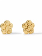 KENZO - Boke Flower Gold-Tone Earrings