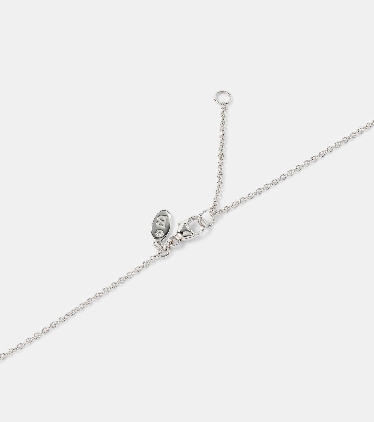 Bucherer Fine Jewellery Peekaboo 18kt white gold necklace with aquamarine and diamonds
